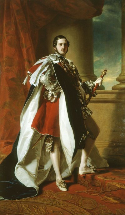 Porträt von Prinz Albert in Hosenbandorden-Roben von Franz Xaver Winterhalter